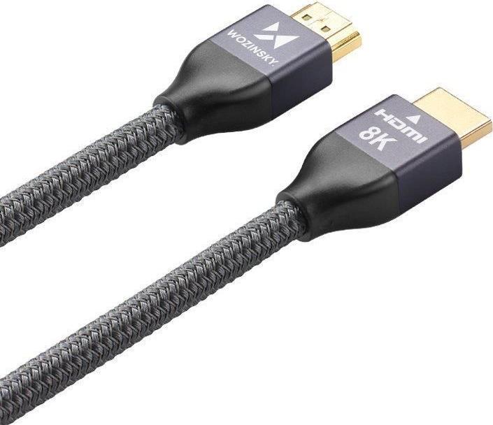 Immagine prodotto Wozinsky cavo HDMI 2.1 8K 60 Hz 48 Gbps / 4K 120 Hz / 2K 144 Hz 5 m Argento (WHDMI-50) (5 m, HDMI)