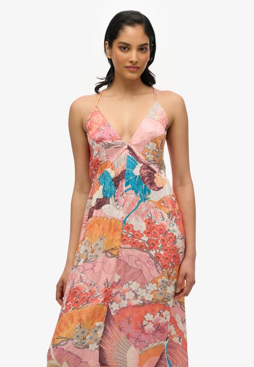 Image du produit Superdry Robe imprimée en jacquard à ourlet en pointes (14)