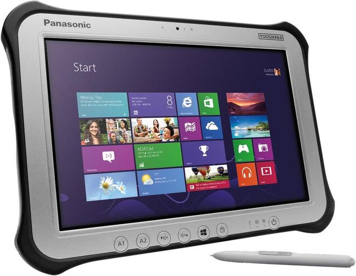 Image du produit Panasonic Toughpad, FZ-G1, Intel i5-7300U,4G,LAN,CAM (4G, 10.10", 256 Go, Noir, Silver)
