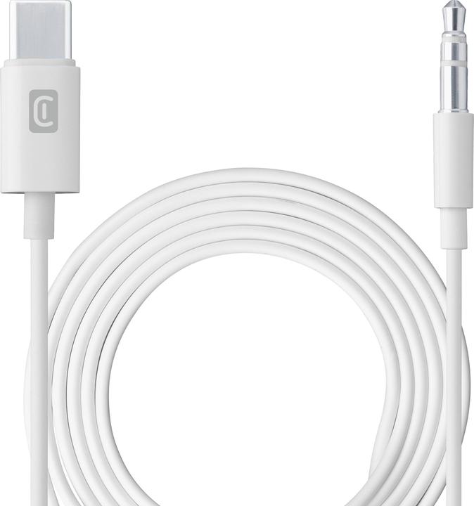 Actual product image Cellularline Audio Cable AUX 100cm USB C USB Type-C to 3.5mm Jack (1 m, 3.5mm jack (AUX))