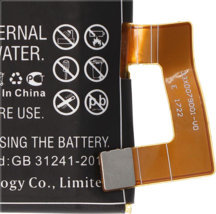 Image du produit AccuCell Li-Polymer-Akku 4400mAh, 3.85V für Handy CAT S41 Akkutyp Cat APP00223, Abmessungen ca. 67x57x7,9mm