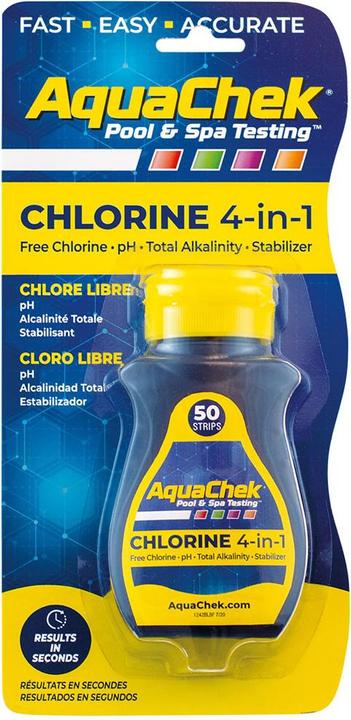 Aquachek 4 in 1 Wasser-Teststreifen für TruTest (50 ml)