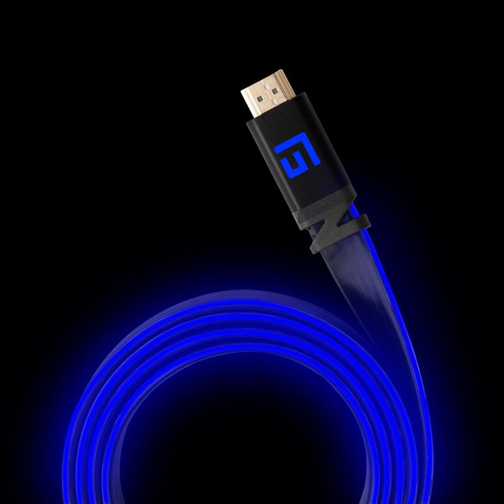 Produktbild Floating Grip HDMI Kabel High Speed 8K/60Hz LED 1.5m blau (1.50 m, HDMI)