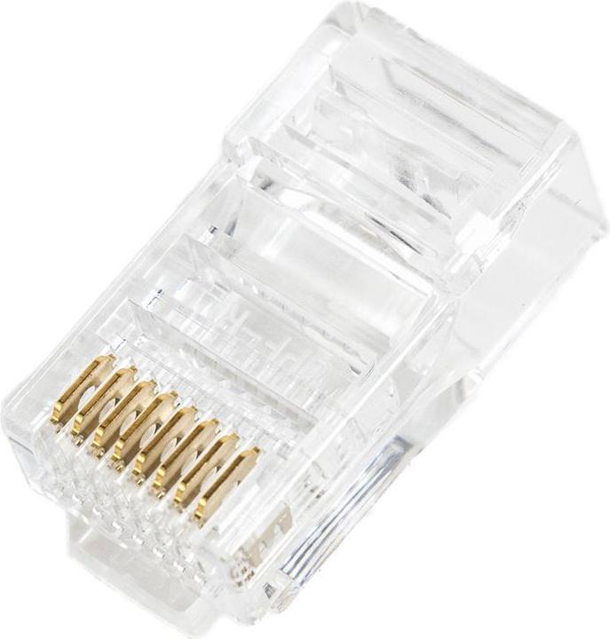 Actual product image Digitus RJ45 (8P8C) straight-through Cat.5e unshielded plug, AWG 26-24, pack of 100 pieces (U/UTP, CAT5e)