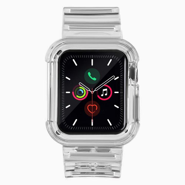 Produktbild Hurtel Strap Light Set replacement band strap case for Watch 3 42mm / Watch 2 42mm black (TPU)