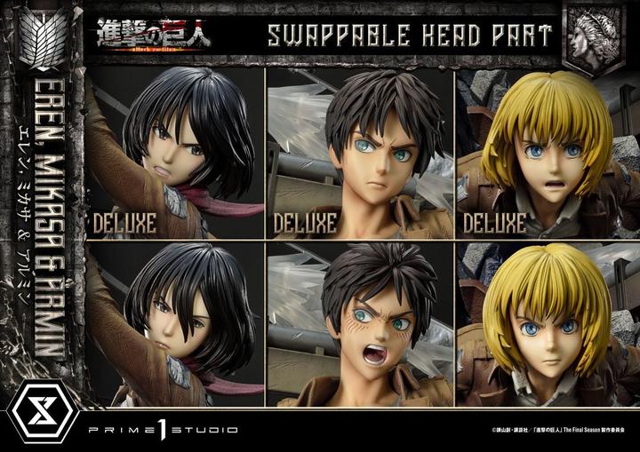 Produktbild Prime 1 Studio Attack on Titan Ultimate Premium Masterline Statue Eren, Mikasa, & Armin Deluxe Bonus Version 72 cm