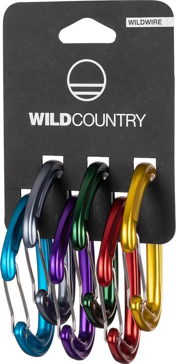 Wild Country Carabiner Wildwire Rack 6 Pack Uni, Farbe: Mehrfarbig