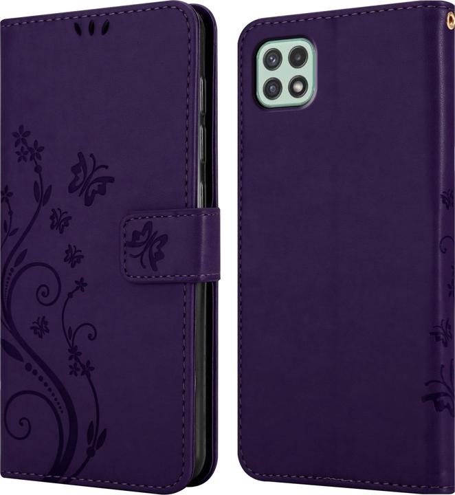 Produktbild Cadorabo Flower Book Hülle (Samsung Galaxy A22 5G)
