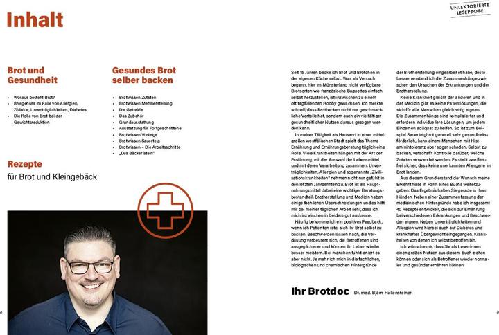 Produktbild Gesund und schlank mit Brot (Deutsch, Hubertus Schüler, Björn Hollensteiner, 2024)