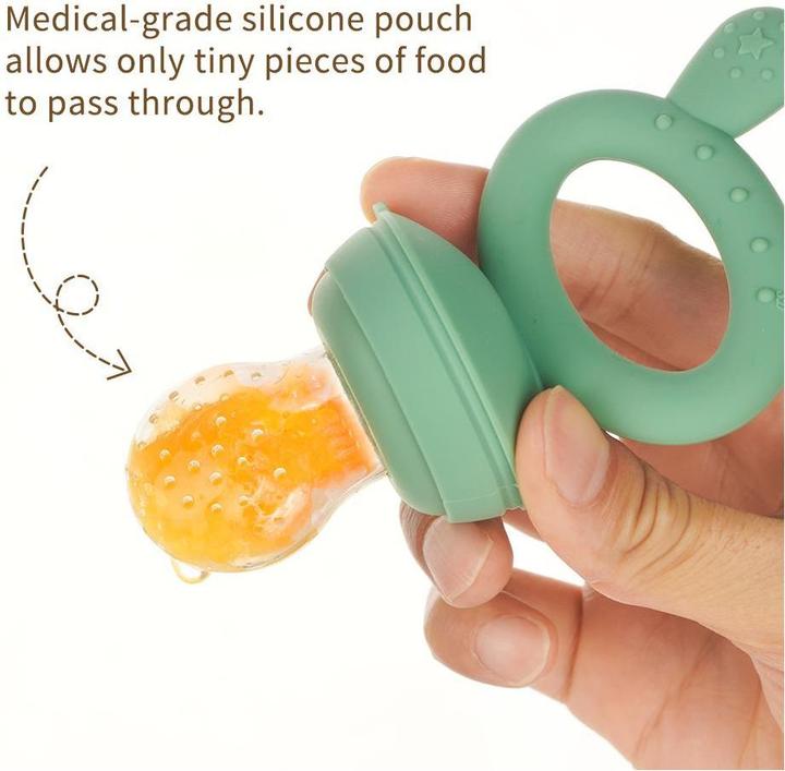 Actual product image Haakaa Fresh Food Feeder Mini Combo - Set Peagreen