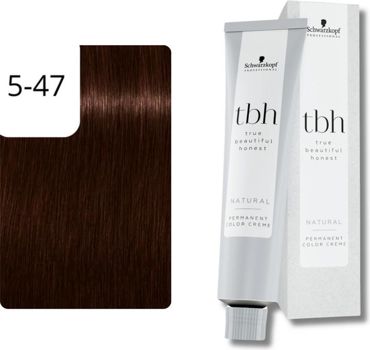 Produktbild Schwarzkopf Professional TBH Warm Haarfarbe (5-47 Hellbraun Beige Kupfer)