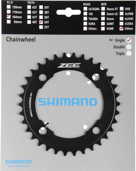 Actual product image Shimano ZEE FC-M640 chainring (34)