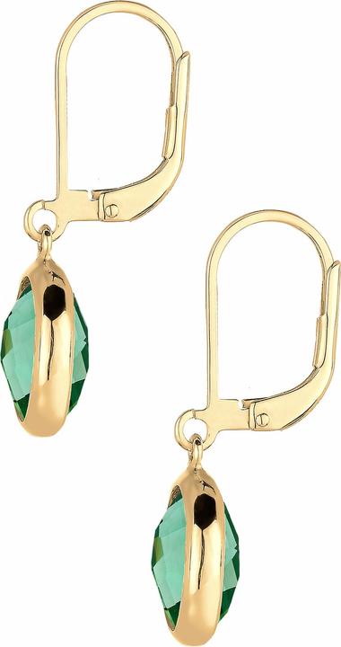 Produktbild Elli PREMIUM Ohrringe Quarz Basic Stilvoll Elegant 925 Silber vergoldet (925 Sterling Silber)