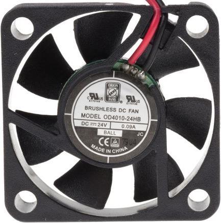 Actual product image Rs Pro DC axial fan, 40x10mm 11.9cu.m/h 24V (40 mm)