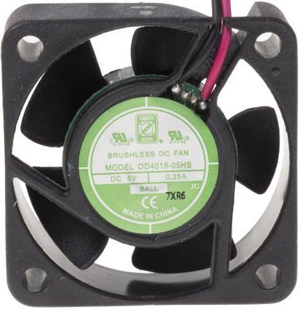 Actual product image Rs Pro DC axial fan, 40x15mm 14.45cu.m/h 5V