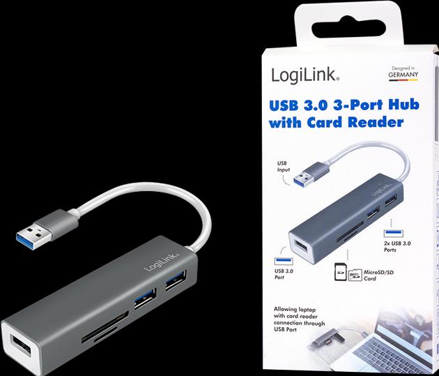 Immagine prodotto LogiLink UA0306 (USB-C, 3 Porti)