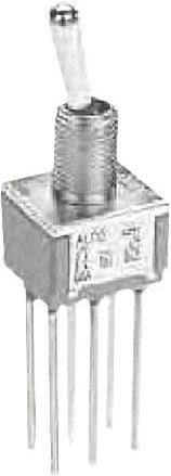Actual product image TE Connectivity Switch,toggle,2P,on on,panel mount,5A