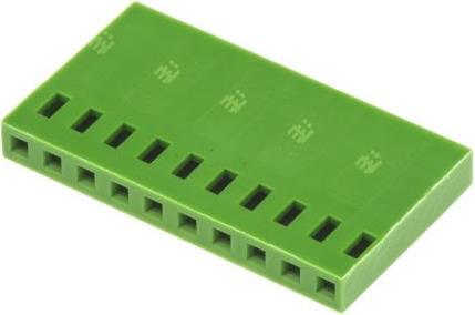 Actual product image TE Connectivity 10way 1row unshrouded crimp socket shell
