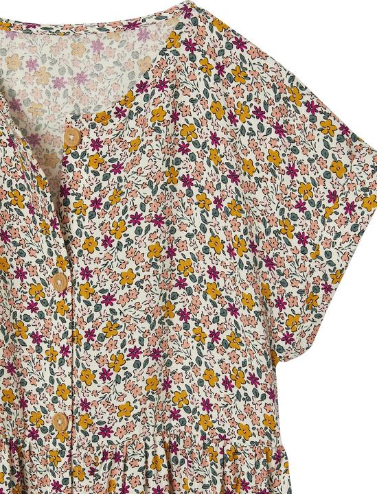 Actual product image Vertbaudet Mädchen Blumenkleid mit Knöpfen (128)