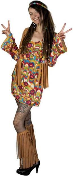 Actual product image MICA Festival Costume - Hippie - Adults - in different sizes S 36/38 (W36/L38)