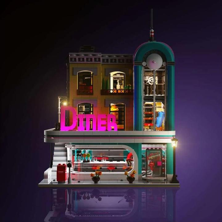 Produktbild Light my bricks LMB 2.0 LED Licht Set für LEGO® 10260 Amerikanisches Diner