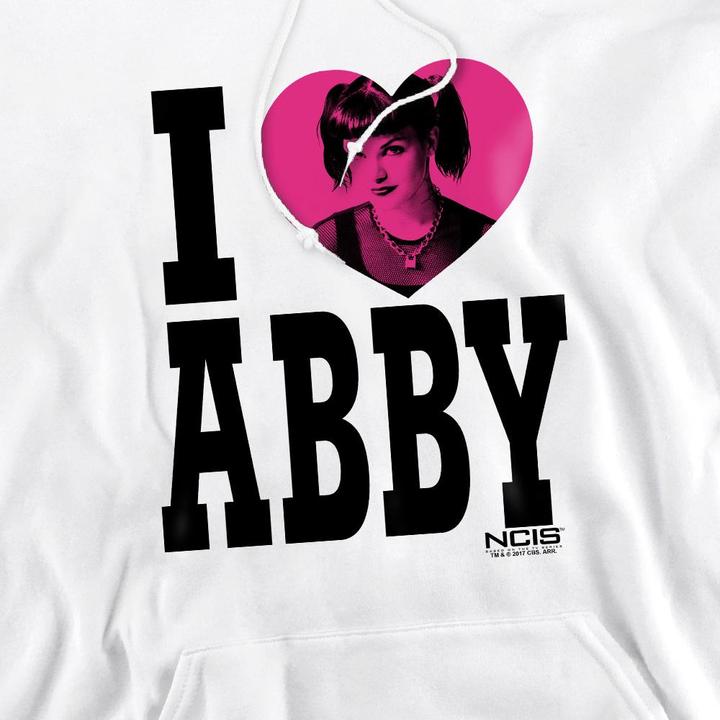 Immagine prodotto Ncis I Heart Abby Felpa con Cappuccio Uomo (L)