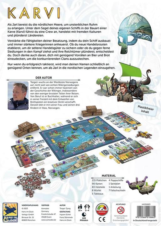Actual product image Hans im Glück Karvi, board game for 2-4 players, from 12 years (DE edition) (German)