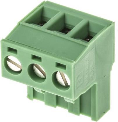 Actual product image Phoenix Contact 3 way parallel rising clamp,5.08mm