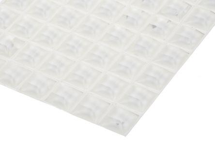 Immagine prodotto RS PRO Clear stick on Sq, 7.6mm H x 20.6mm Dia (Cursori in plastica)