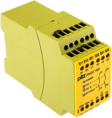 Immagine prodotto Pilz Relè sicurezza 24Vcc/110Vca PNOZ/16S