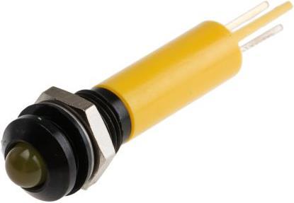 Produktbild Rs Pro LED erhaben 8mm sw 24Vdc HE gelb IP67