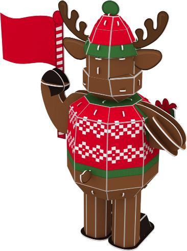 Actual product image Craft Buddy Reindeer, 50 pieces 3D Puzzle Set (50 pieces)