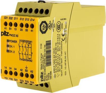 Produktbild Pilz Not-Halt-Schaltgerät PNOZ X3 230VAC