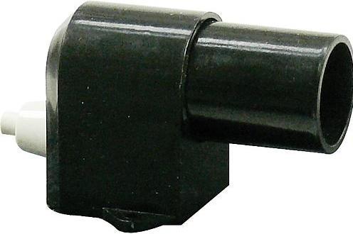Image du produit Electroplast Douille coudée à pression E14 noire avec interrupteur à fermeture 2 STK