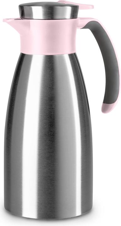 Produktbild Emsa Isolierkanne SOFT GRIP, 1,0 Liter, Edelstahl / rosa Einhandbedienung durch Quick-Tip-Verschluss, 100 (1 l)