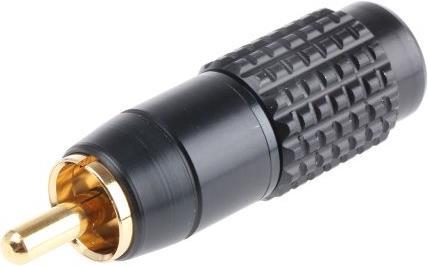 Image du produit Rs Pro Fiche mâle RCA noire à petit boîtier