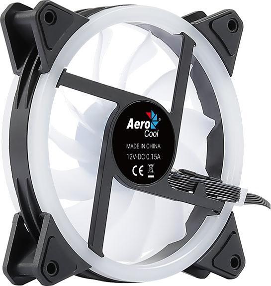 Actual product image AeroCool Duo 12 computer case fan 12 cm black (120 mm, 1 x)