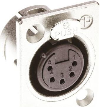 Produktbild Neutrik Einbaubuchse XLR vernickelt 5-polig