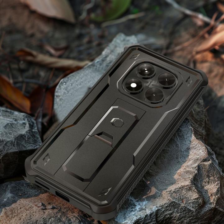 Actual product image Tech-Protect Kevlar Pro Case for Xiaomi Redmi Note 14 Pro 5G / Poco X7 5G - Black (Xiaomi Redmi Note 14 Pro 5G)