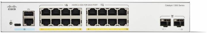 Actual product image Cisco CATALYST 1300 16-PORT GE POE (18 Ports)