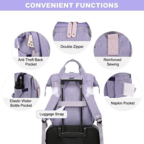 Produktbild Only-Bags.Store Laptop Rucksack, Schulrucksack Teenager 15,6 Zoll mit Datenkabel-Beutel & USB Ladeanschluss