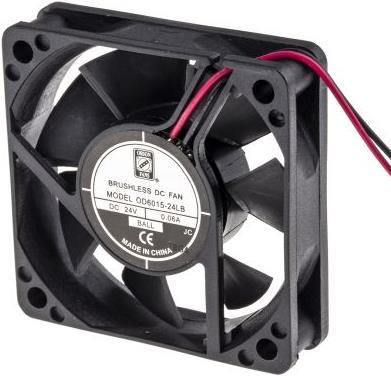 Produktbild Rs Pro Lüfter 60x60x15mm 24VDC 1,2W 20,4m³/h (60 mm)