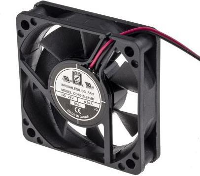 Actual product image Rs Pro B/bearing axial fan,60sqx15mm 24V med (60 mm)