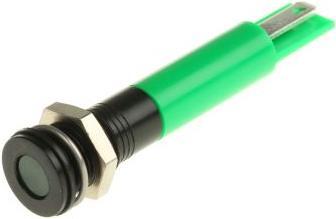 Produktbild Rs Pro LED 8mm Chromblende 220Vac Grün