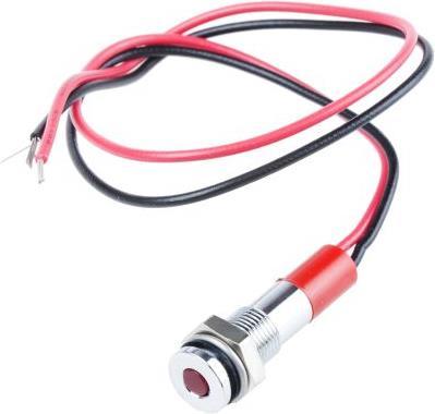 Immagine prodotto Rs Pro 6mm flush satin chr LED wires, red 12Vdc
