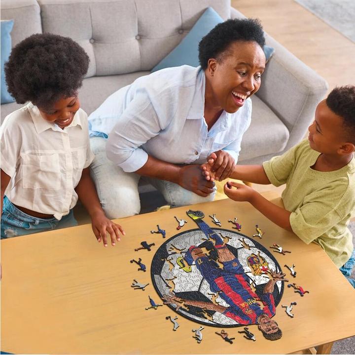 Productafbeelding Iconic FC Barcelona - Lamine Yamal - Houten puzzel maat S (150 stukjes) (150 onderdelen)