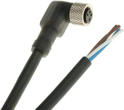 Produktbild TE Sensors Anschlusskabel 5m M8 abgewinkelt (Antennenkabel)