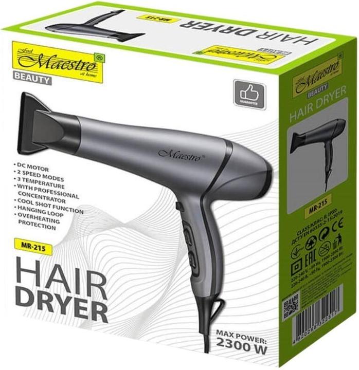 Actual product image Maestro Suszarka do włosów 2300W MR-215