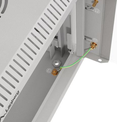 Actual product image Lanberg Szafa Instalacyjna Rack Wisząca 10 6u 300x300 Szara Drzwi Przeszklone (Flat Pack) (5.71 RU, 10 inch rack)