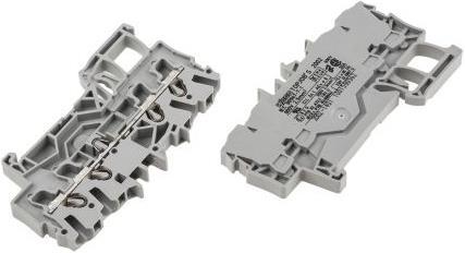 Actual product image Wago DIN rail terminal 4x2.5mm2 grey (Various)
